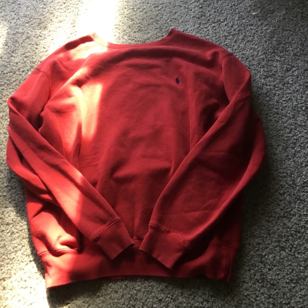 Polo Ralph Lauren Red Crewneck Sweatshirt
